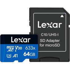 Micro SD Card 633X Blue Series 64GB