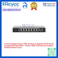 RG-ES209GC-P, สวิทช์จัดการผ่านคลาวด์อัจฉริยะกิกะบิต PoE 9 พอร์ต