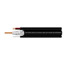 Coaxial cable RG6 with power wire (100M)